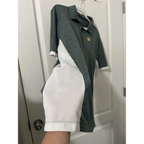 Nike Golf Oregon Ducks Dri Fit Polo Shirt Mens Large Green Short Sleeve - Picture 6 of 10